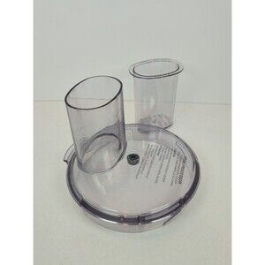 Cuisinart Food Processor Part FP-8WBC Work Bowl Cover Lid & FP-8P Pusher